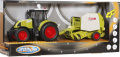 Traktor mit Rundballenpresse, Licht & Sound, Friktion
