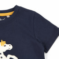 Kinder T-Shirt mit Pony Motiv, dunkelblau