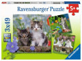 Puzzle Süße Samtpfötchen (3 x 49 Teile)