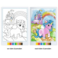CreArt Malen nach Zahlen Zauberpapier Einhörner