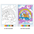 CreArt Malen nach Zahlen Zauberpapier Einhörner