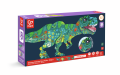 Schimmerpuzzle Dinosaurier, 200 Teile