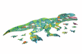 Schimmerpuzzle Dinosaurier, 200 Teile