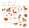 Wintertiere im Weihnachtswald - Tattoos