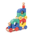 Magnetische Holzbausteine Baby Bahn