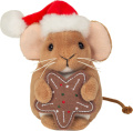 Weihnachtsmaus mit Lebkuchen, 11 cm