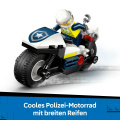 City Verfolgungsjagd mit dem Polizeimotorrad