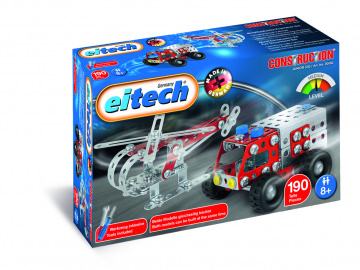 Feuerwehr-Set / Helikopter & Löschwagen