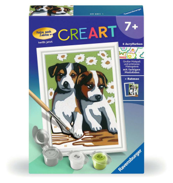 CreArt Malen nach Zahlen Süße Welpen