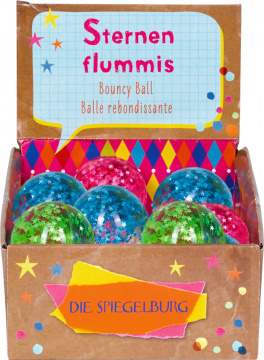 Bunte Geschenke - Sternen-Flummi