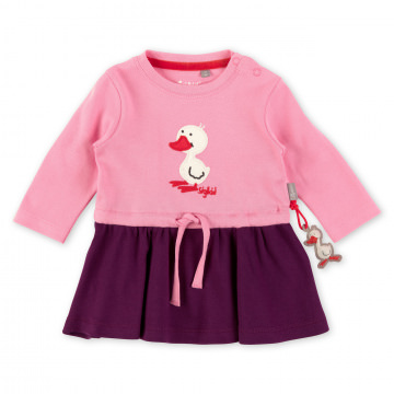 Babykleid Entchen, rosa/brombeerfarbig, sigikid Mädchenkollektion My Little Friend Herbst/Winter 2022/23