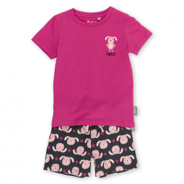 Kurzarm Pyjama mit Häschen Print Frühjahr/Sommer 2022
