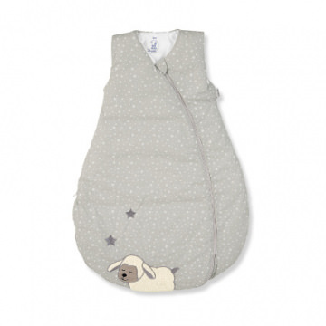 Schlafsack Schaf Stanley in Hellgrau, 90 cm