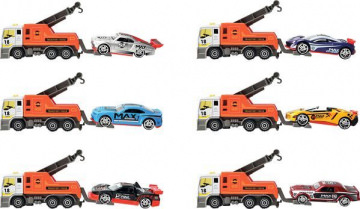 Abschleppwagen mit PKW, sortiert