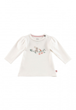 Shirt aus Baumwolljersey mit Emmi und Vogel Motiv