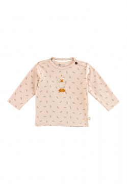 Shirt aus Baumwolljersey und Ente Edda Motiv