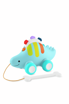 3-in-1 Nachzieh-Stegosaurus