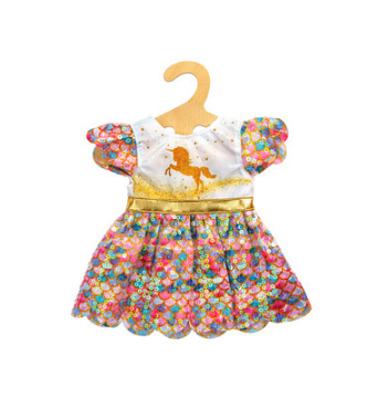 Glitzerkleid Einhorn 35 - 45 cm