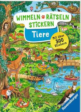 Wimmeln, Rätseln, Stickern: Tiere