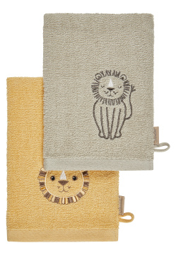 Waschlappen Löwe Leo, Doppelpack