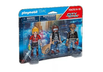 City Action Figurenset Ganoven