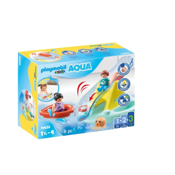 1-2-3 Aqua Badeinsel mit Wasserrutsche