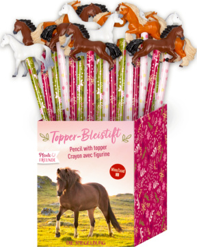 Pferdefreunde - Bleistift mit Topper