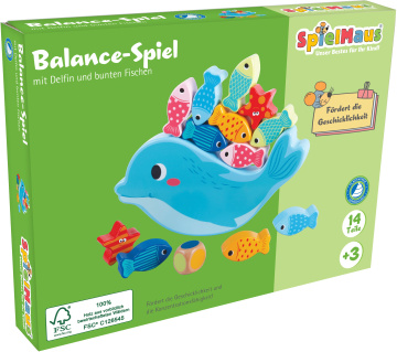 Holz Balance-Spiel Wal